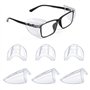 SYEYCW 4 Paires Transparentes Protections Latérales pour Lunettes