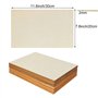 24 pièces de panneaux de bois 300 x 200 x 2mm Panneaux de bois pour le bricolage, contreplaqué de bricolage pour les projets las