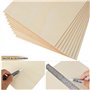 24 pièces de panneaux de bois 300 x 200 x 2mm Panneaux de bois pour le bricolage, contreplaqué de bricolage pour les projets las