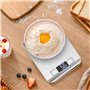 Gvolatee 10kg/1g Balance de cuisine precision Électronique, inoxydable pese aliment cuisine avec affichage Lcd et fonction tare,
