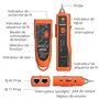 Proster Testeur RJ45 Traceur de Câble Électrique RJ45 RJ11 avec Écouteur Portable Testeur de Câble Télé