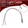 10Pcs 12v 5mm 20cm 0.06W Câble de Lumière de LED Diode Électroluminescente Filaire Multicolore (Blanc)