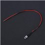 Lampes à diodes LED, 10pcs 12V 0.06W 5mm LED Light Cable Diode électroluminescente avec 20CM pré-câblé, Multicolore (7 Couleurs)