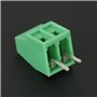 Connecteur de Bornier de PCB, 50pcs 2.54mm 2 Poles Connecteur Universel de Bornier à Vis Vert PCB