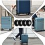 Roulette Valise Remplacement 4 Pièces Roue Valise Universelle Roue de Valise Universelle Pivotante Roues Valise Universelle de R