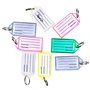 STARVAST 40Pcs Porte Clef Etiquette, Porte Cle de Couleur, Porte Clés Etiquette en Plastique avec Anneau Fendu Porte-Clés, Coule