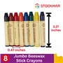 Stockmar - 31000 - 8 pastels à la cire d'abeille, 8 couleurs