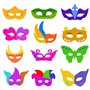 HONGXIN-SHOP Masques pour Enfants Artisanat Carte Blanche Masques à Colorier Masque Cosplay avec Corde élastique pour Costume Ca
