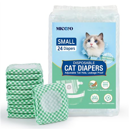 MICOOYO Lot de 24 Couches pour Chiens Femelles