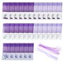 Lot de 30 sachets de Lavande avec 30 Rubans de Fils - Violette - Organisateur pour Petits Objets - Sacs parfumés - Sacs avec Cor