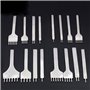 Lot de 4 outils de maroquinerie à 1/2/4/6 dents pour le cuir, outil de couture et de laçage diamant (3 mm)