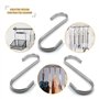 Lot de 18 Crochets en S de suspension multifonctions Crochets en forme de S en acier inoxydable Crochet S pour salle de bains ch