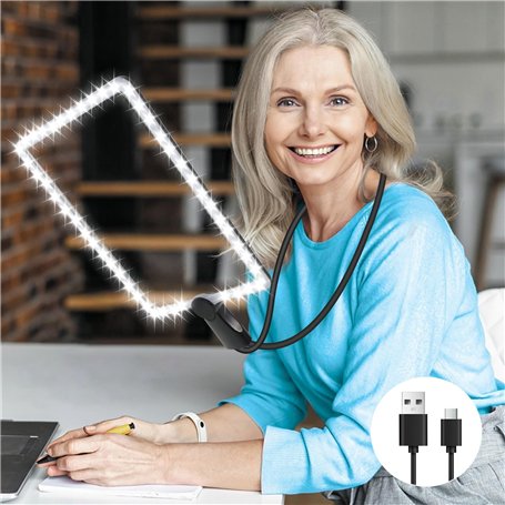 Loupe à Main Libreavec Col de Cygne