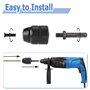 Mesee 2-13mm Adaptateur Mandrin Perçage SDS Mandrin sans Clé 1/2-20UNF Mandrin de Perceuse à Percussion avec Adaptateur pour Sup