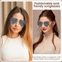 Dfuqanb 2 Pièces Lunettes de Soleil Cœur en Forme de Flamme sans Monture en Métal, Sans Monture Coeur Couleur Bonbon, Sans Montu