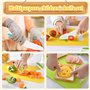 Couteau de cuisine pour enfants 18 pièces, ensemble de couteaux de cuisine pour enfants, couteau de sécurité pour enfants pour c