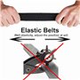 Ceinture Tressée,Ceinture élastique Extensible Stretch Femme avec Sangle Boucle Métal Dans un Sac en Lin Taille Ajustable pour J