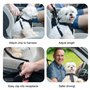 Voiture Ceinture de Sécurité pour Chien Harnais de Sécurité Supérieure avec Absorption des Chocs et Mousqueton élastique Réglabl