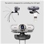 papalook Webcam 1080P pour PC, PA452 Full HD Web Caméra avec Microphone Stéréo, Mise au Point Manuelle, Live Streaming/Réunion s