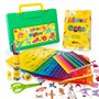 Mimtom Kit de Pochoirs à Dessiner pour Enfants | Pochoirs Plastiques avec Plus de 370 Formes pour des Heures d’Amusement de Créa