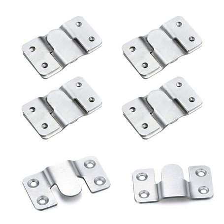 10 Pièces Support Montage Dissimulé de Meubles Embarqué Interverrouillage Pendaison