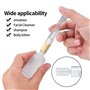 Lot de 20 tubes vides rechargeables en plastique transparent de 30 ml avec outil de distribution d'extraction