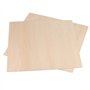 ZEONHAK Lot de 20 feuilles de bois carrées de 25,4 x 25,4 cm, contreplaqué de 3 mm pour bricolage