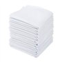 DODUOS 15pcs Mouchoir en Coton Blanc