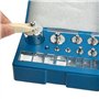 OTYMIOW Poids d'Étalonnage 17PCS Grammes d'Étalonnage Set de Poids de Calibrage en Acier Inoxydable, 10mg à 100g, Kit d'Étalonna