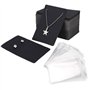300 Pièces Carte Boucle d’Oreille Papier Kraft Carte Présentoir De Bijoux Support Et Pochettes Autocollantes Pour Affichage De B