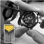 Tournevis pour lunettes Mini set de tournevis montre avec étui Petit set de tournevis pour la réparation de lunettes-montres DIY