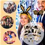 24 Pièces Accessoire Photo, Photobooth Anniversaire, Accessoire Photobooth Mariage pour Anniversaire Mariage Nouvel an Remise de