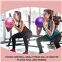 2 Pièces Yoga Ball Pilates Ballon de Gymnastique Anti-éclatement Fitness Balles pour 25cm Entraînement Abdominal et des Épaules,