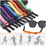 RXKFIGX Sport Nautique Corde à Lunette Cordons à Lunettes Ajustable sans Queue Cordon Elastique pour Lunettes pour Adultes et En