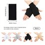 KAYEF 4 paires de gants de protection solaire doigts ouverts Gants femmes doigts ouverts gants UV Gants poignet légers doigts ou