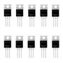 HUAREW 10 pièces IRFZ44N transistor MOSFET de puissance redresseur à canal N 49A 55 V