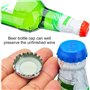 Bouchon de bouteille de bière,12 pièces Beer Saver Bouchons,bouchons de bouteille de vin,Réutilisables Bouchons Capsules Pour Bo