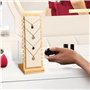 LiJuanWang Porte Bijoux,Présentoir à Collier Chevalet,Porte-Collier en Bois,Rangement Bijoux Organisateur,Support de Vitrine de 