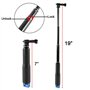 Harwerrel Perche à Selfie Bâton Télescopique Extensible Aluminium Manche Monopod (7-19 Pouce) pour GoPro Hero (2018) Hero 7 6 5 