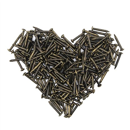 Yasorn Antique Clous Tapissier Laiton Meubles Décoratifs 10mm Mini DIY Boîte Clous 500pcs