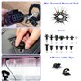 TEGOVE 352 Pièces Outil Demontage Garniture Voiture,Outil de Démontage de Voiture avec Rivet Clips Plastique et Bandes de Câble 