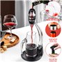 TOSUTO 8 en 1 Aerateur vin,Accessoire vin,Décanteur à Vin avec Support Bras Coffret,Livré avec Bouchon à vin Rouge,Coupe-Capsule