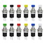QitinDasen 12Pcs Premium 7mm Mini Interrupteur à Bouton Poussoir Momentané