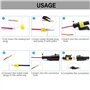 QitinDasen 12 Set Voiture Imperméable Électrique Connecteurs, Kit de Prise de Fiche de Connecteur Électrique Étanche Scellé, pou