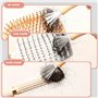 1 Pcs Nettoyant Poignée en Bois pour Peigne,Nettoyage Brosse à Cheveux Portable Brosse,Nettoyage De Peigne à Cheveux,Nettoyant P