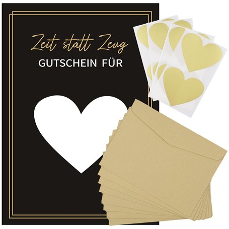 Lot de 8 Cartes à Gratter avec Autocollants et Enveloppes