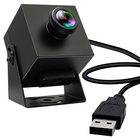 ELP Caméra USB 48MP Webcam 8K Caméra USB 6000P avec Objectif fisheye Grand Angle 200 degrés PC Lightburn pour graveur Laser Plug