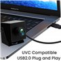 ELP Caméra USB 48MP Webcam 8K Caméra USB 6000P avec Objectif fisheye Grand Angle 200 degrés PC Lightburn pour graveur Laser Plug