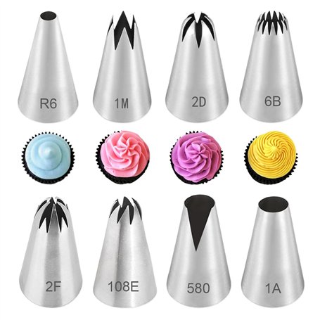 GIDWRIY 8 pcs Embout Poche A Douille Patisserie