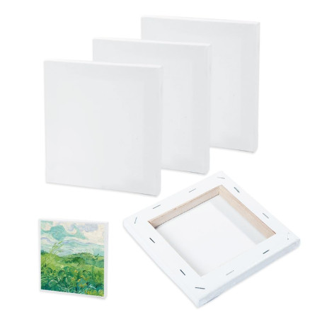GIDWRIY Lot de 4 Toiles à Peindre 15 X 15 cm